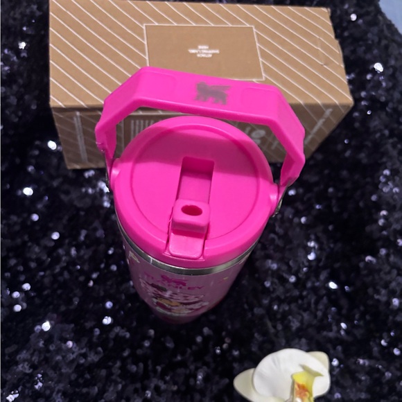 Stanley Pink Strawberry Character Kids Tumbler with Handle - Picture 3 of 4